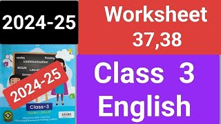 Class 3 english workbook worksheet 3738 Kaksha 3 eng worksheet 3738 englishworkbookclass3 202425 [upl. by Enrobialc]