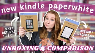 The New Kindle Paperwhite 💙  Unboxing amp Comparison to the Kindle Colorsoft  Honest Review [upl. by Aleit]