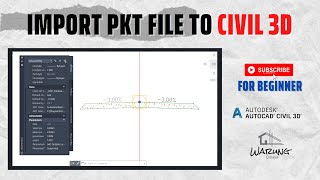 IMPORT PKT FILE TO CIVIL 3D [upl. by Agamemnon]