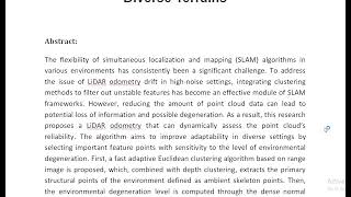 Adaptive Denoising Enhanced LiDAR Odometry for Degeneration Resilience in Diverse Terrains [upl. by Imoan887]