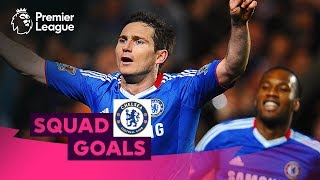 Crazy Chelsea Goals  Lampard Hazard Drogba  Squad Goals [upl. by Zorah]