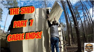 My First Shed Project Part 7  Gable Ends [upl. by Ettennyl]