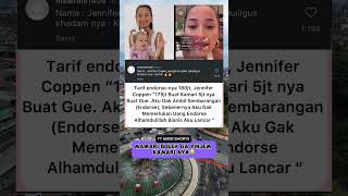 Tarif endorsenya 180jtjennifer coppen quot175jt buat kamari 5jtnha buat guejennifercoppen [upl. by Wini]