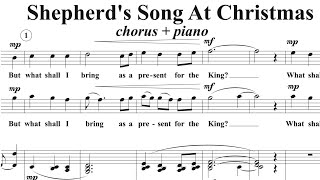 Shepherds Song at Christmas chorus  piano David Bennett Thomas [upl. by Aniz]