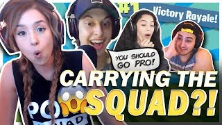 I GOT THE MOST KILLS FORTNITE SQUADS FT Cizzorz Valkyrae amp Fed [upl. by Reube]