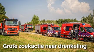 Grote zoekactie naar drenkeling op het water [upl. by Armil]