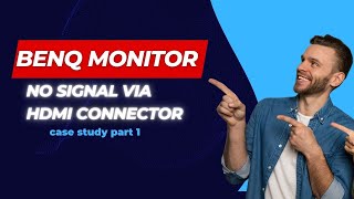 41 BENQ monitor  no signal via HDMI connector  case study part 1 of 2 fix in part 2 [upl. by Lezti523]