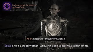 Solas regrets leaving Lavellan  Solas Romance  Dragon Age The Veilguard [upl. by Eelra]