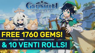 Free 1760 Gems amp 10 Intertwined Fate  NEW AR 7 Event  Genshin Impact [upl. by Inman]