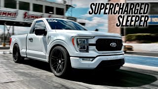 WHIPPLE SUPERCHARGED 2021 F150 DOMINATES AT THE DRAG STRIP [upl. by Kciredohr]