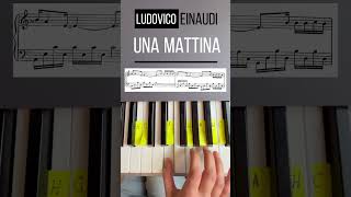 LUDOVICO EINAUDI  UNA MATTINA Piano Tutorial [upl. by Jocelin]