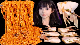 🍜🐟黏黏糊糊奶油火雞面｜入口即化的魚肥油 불닭볶음면｜Basa catfish｜MUKBANG｜ViVi‘s eats [upl. by Yldarb]