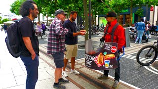 The Hot Dog Grill Master  Street Food Frankfurt Germany [upl. by Eadwine]