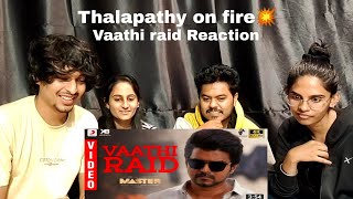 Master  Vaathi Raid  Vijay thalapathy  Reaction [upl. by Ressan]