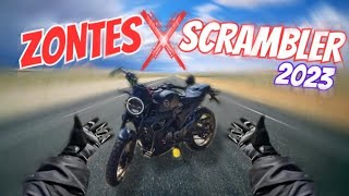 JE TESTE LA NOUVELLE ZONTES SCRAMBLER 2023 😳🚀 elle est incroyable [upl. by Yovonnda]