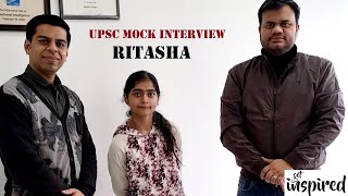 Ritasha Sobti UPSC Mock Interview [upl. by Ocin475]