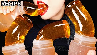 ASMR HONEY JELLY RECIPE  EATING SOUNDS 꿀젤리 먹방 Abbey ASMR 먹방 핫 아이템 꿀젤리 만들기 SUPER EASY RECIPE [upl. by Imekawulo]