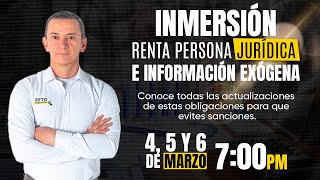 Todo sobre renta Persona Jurídica e información exógena 2023 2024 [upl. by Adnotal]