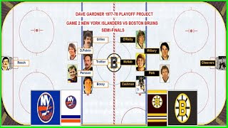 Action PC Hockey 2020Dave Gardner 197778 NHL Playoff Project Islanders vs Bruins Game 2 Best of 7 [upl. by Freddie451]