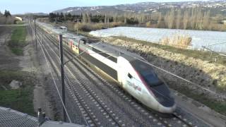 High speed TGV the new livery of Eurostar on France [upl. by Dianthe]