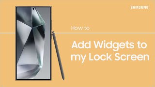 Adding Widgets to the Lock Screen on my Galaxy Device [upl. by Vinni]