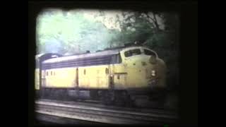 Chicago amp North Western EMD E8 and F7A powered trains 1970s [upl. by Uball]