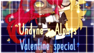 DATING START  Valentine special  Undyne x Alphys  Gacha Club [upl. by Rimas]