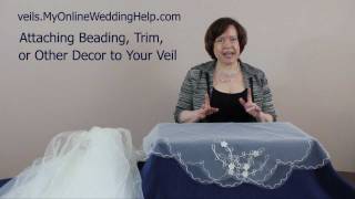 Veil Beading Trim and Embellishment Examples [upl. by Celik]