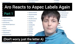 Aromantic Reacts to More Aspec Labels Part 1 CC [upl. by Marsha725]