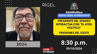 PRESIDENTE DEL SENADO NOS COMPARTE DATO INTERESANTE SOBRE PENSIONES DEL ISSSTE [upl. by Darnell]