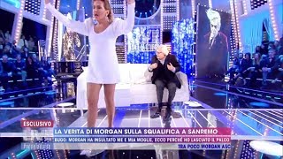 Live non è la dUrso 2020  Vittorio Sgarbi guarda sotto la gonna di Barbara [upl. by Odell]