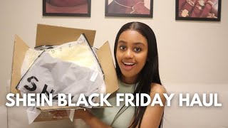 Shein Black Friday Haul dresses matching sets amp more [upl. by Jaret793]