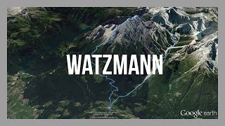 Watzmann Überschreitung Hocheck Mittelspitze Südspitze  GPSTrack [upl. by Darcee]