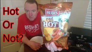 Herrs  Red Hot Potato Chips Review [upl. by Anirahtak]