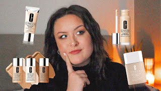 Trying EVERY Clinique Foundation  Review and Comparison [upl. by Hevak]