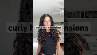 Getting CURLY hair extensions 👩🏻‍🦱 curlyhair curlyhairextensions toronto shorts [upl. by Aiykan]