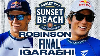 Jack Robinson vs Kanoa Igarashi  Hurley Pro Sunset Beach 2024  FINAL [upl. by Nesral]