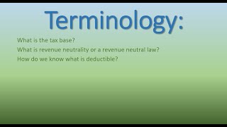 Tax Terminology [upl. by Cull]