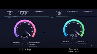 ATampT Fiber VS Spectrum Gigabit Speed Test Comparison  HD 1080p 4k   Publish Posted Year  2022 [upl. by Alur]