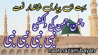 Chaman Chaman ki dil Kashinabi nabi nabi nabinaat nazam bayan [upl. by Leilani]