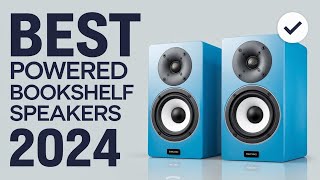 Top 5 best powered bookshelf speakers 2024 [upl. by Pride]