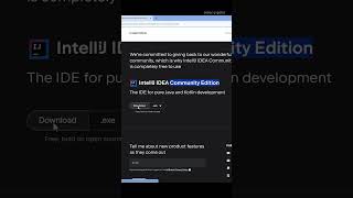 Como instalar IntelliJ Idea IDE para empezar a programar en Java shorts [upl. by Powers]