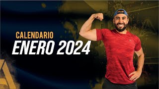 Calendario Enero 2024🔥¡A PONERSE EN FORMA [upl. by Asiar822]