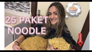 25 PAKET NOODLE CHALLENGEMasayı terkedecektim [upl. by Yenor]