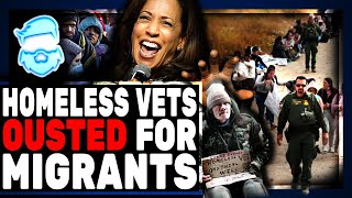 Shelter KICKS OUT Homeless Vets To Make Way For Migrants Because Joe Biden Pays More For Them [upl. by Binnings25]