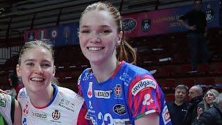 MARINA MARKOVA First Match in Italy in Novara  Vallefoglia  Lega Volley Femminile [upl. by Valaree]