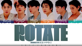 MONSTA X  ROTATE Lyrics Color CodedHanRomEng [upl. by Nosimaj140]