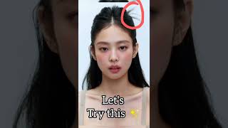 Kpop idol Jennie inspired hairstyle 🎀subscribe jennie jenniekim mantra kbeauty [upl. by Renaldo]