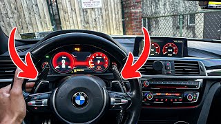 HOW TO USE PADDLE SHIFTERS IN BMW 440i [upl. by Nilhsa]