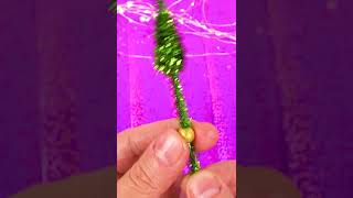 DIY Christmas Ornament  mini pipe cleaner tree [upl. by Kempe]